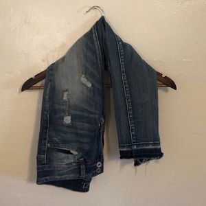 Midrise distressed Rue 21 Jeggings. Gently used.